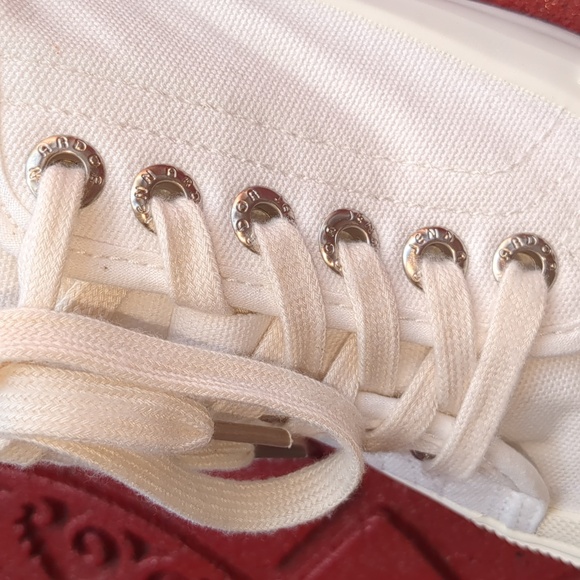 Jeen Ardor Women's size 8 white canvas fashion low-top sneakers - Picture 14 of 15